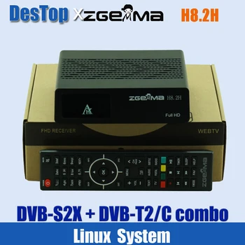 Спутниковый ресивер ZGEMMA H8.2H Linux Enigma2 Рецептор DVB-S2X + DVB-T2/C H2.65 1080P HD Smart Digital TV Декодер