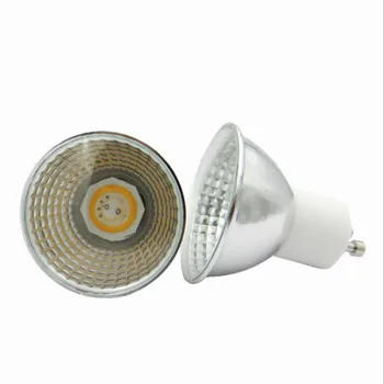 Супер яркий GU10 MR16 GU5.3 Светодиодная лампа С Регулируемой Яркостью лампада Украшение Ампула AC85-265V/DC12V 5 Вт cob лампада led GU10 светодиодная лампа