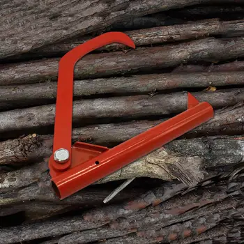Съемник для дров, 1 шт., металлический прочный регулируемый косой крюк, Большая грузоподъемность, Нержавеющий, прочный рулонный съемник для дерева, садовые инструменты