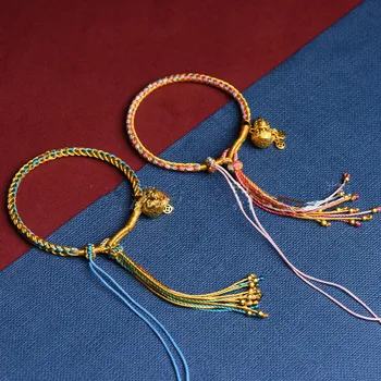 Тибетская плетеная веревка Zakiram Ручная Веревка может повесить коробку Tangka Ga Wu, красочный Аксессуар для браслета из тыквы своими руками, прямая поставка