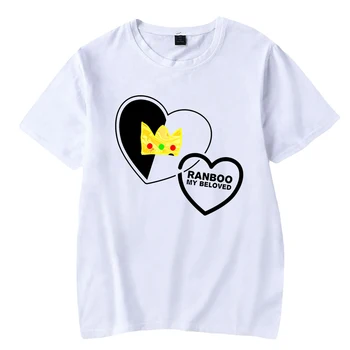 Торговая футболка Ranboo с 2D Принтом, Футболки из 100% Хлопка, Уличная Одежда, футболки Harajuku для Мужчин и Женщин, Топы