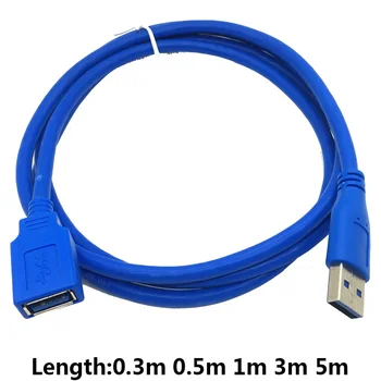 Удлинительный кабель USB3.0 кабель USB 3.0 Кабель синхронизации данных Кабель от мужчины к женщине Быстрый кабельный разъем для ноутбука принтер жесткий диск