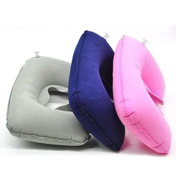Удобная надувная подушка для шеи U-образной формы, подушка для путешествий, Портативный подголовник для авиаперелета, подушка для сна в офисе