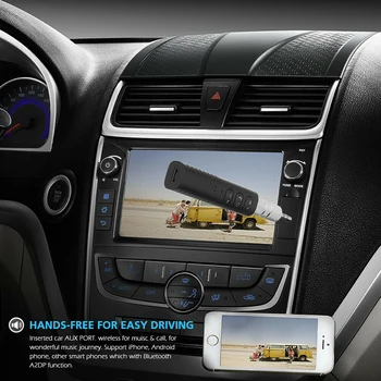 Универсальный автомобильный комплект Bluetooth с разъемом 3,5 мм, Громкая музыка, Аудио, музыкальный приемник, адаптер Auto AUX Kit для динамика, наушников, автомобиля
