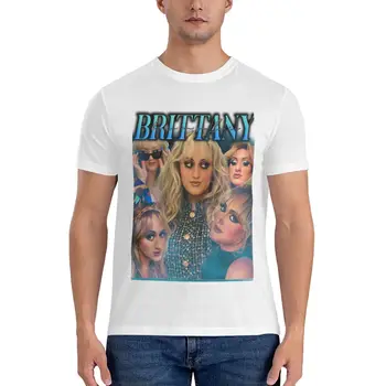 Футболка Brittany Broski etsy, стильная классическая футболка, мужские футболки большого и высокого роста, мужские однотонные футболки, одежда для мужчин