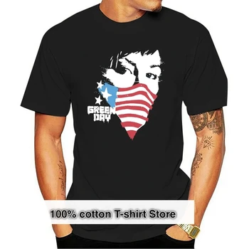 Черная футболка с флагом Green Day, американская новинка для взрослых, цветная футболка Xl.