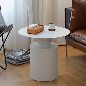 Черный журнальный столик по центру Современная круглая консоль для роскошной гостиной журнальный столик небольшого пространства Nordic Tmesas Auxiliares Room Decor