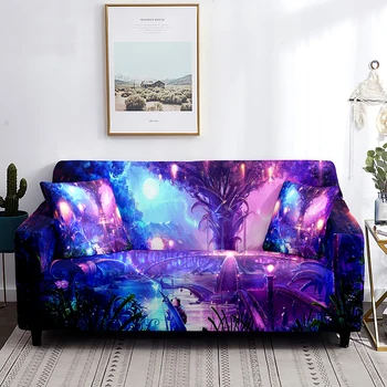 Чехол для дивана Magic Forest для дивана-подушки, чехол для дивана Fantasy Plant Fairy, Нескользящий моющийся чехол для мебели для гостиной