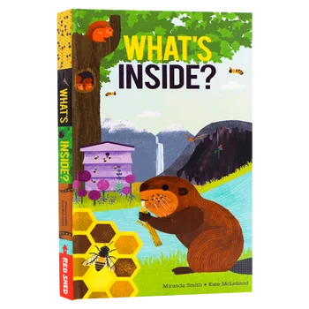 Что внутри, детские книги 3, 4, 5, 6 лет, английская книжка с картинками, 9781405288637