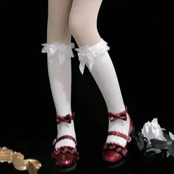Чулки, женские тонкие бархатные кружевные носки, износостойкие шелковые невидимые черные короткие чулки телесного цвета
