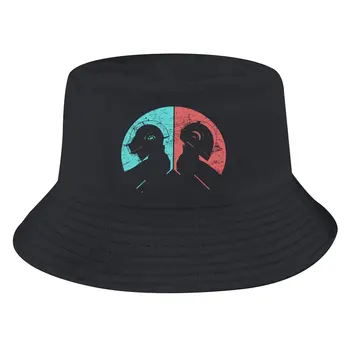 Шлем в стиле ретро, красные, синие, унисекс, широкополые шляпы, модный дизайн, панк-рок, хип-хоп, солнцезащитная кепка для рыбалки