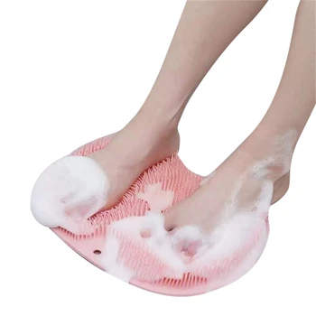 Щетка для мытья ног Силиконовая для ванны, коврик для массажа ног, коврик для массажа душа, нескользящий коврик для ванной, противоскользящий коврик для ног