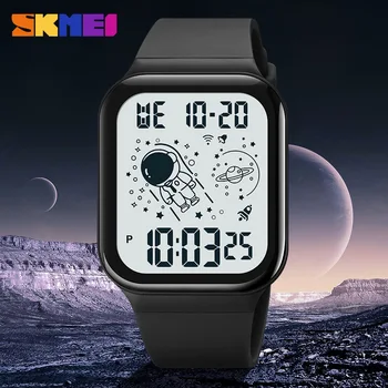 Электронные часы Skmei Spaceman мужские для пригородных поездок студенческие светящиеся водонепроницаемые электронные часы Спортивные часы на открытом воздухе