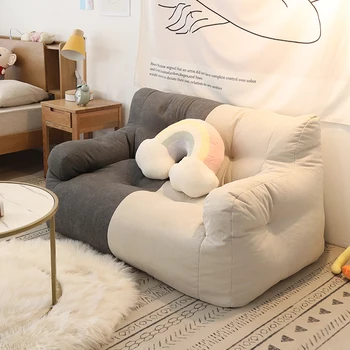 Японский Кавайный Ленивый диван, Классический шезлонг, Двухфоновый мешок для фасоли, Современный минималистичный Salas Y Диваны Muebles Мебель для дома
